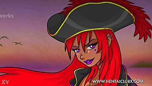 Hey, tengok gadis lanun anime seksi bogel tema Xbox ni!