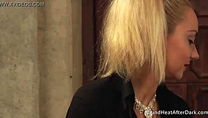 i felt intense emotions during bondage with a sexy maid using her golden strap on, reaching orgasm