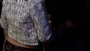 Hot blonde engages in swingers foursome activity with bondage elements