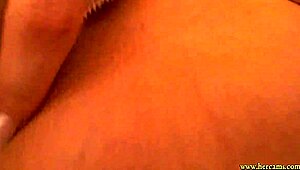 big tits babe fucks dildo on webcam, sucking and masturbating like a slut