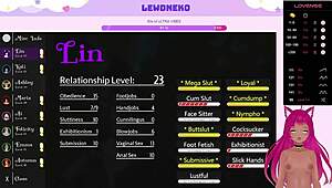 Vtuber Lewdneko in Harem Hotel Gameplay