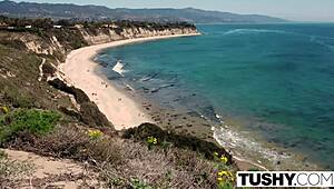 Megan Rain's bad girlfriend moment with double penetration fun