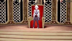 Watch arlecchino give a blowjob with footwork in this genshin impact pov scene