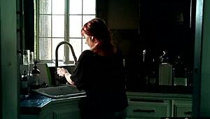 busty stepdaughter gets banged hard in the bedroom during a classy roleplay fantasy.