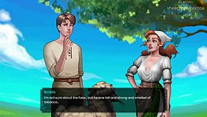 Wal 7 Boris blir kåt når Myrtle viser store pupper i sexy lingerie