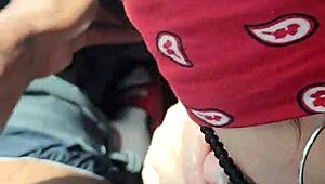 Teen sucks dick deeply while riding wet!