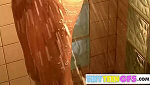 Brookeskye Feels So Hot in Shower with Small Tits Exposed. Teasing Outdoors Drives Me Wild!