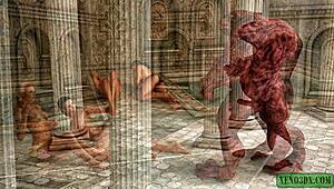 i can't get over this monstrous 3d hentai foursome with wild banging action.