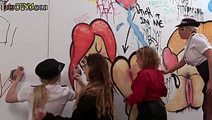 cfnm femdom police milfs stroke gloryhole cocks in wild orgy