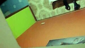 Latina in black lingerie bends over for doggystyle sex and begs for more