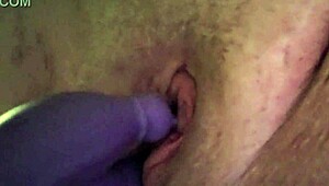 playing with my big tits and shaved pussy until i cum close-up