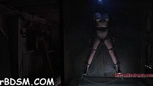 zealous dildo slave action for brunette playgirl in bdsm