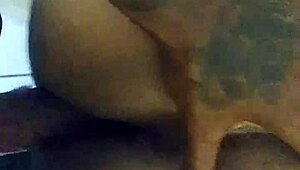 i pound thick ass backshot in ghetto bathroom with tattoos