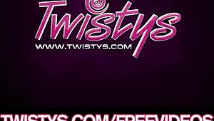 Slutty Brunette Shows Off New Lingerie And Rips Clothes!