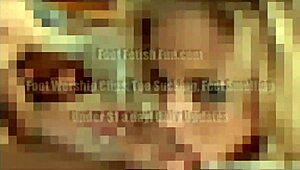 milf nikki gives footjob while you stroke