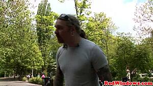 Dutch Whore's Secret Skills in Sucking Off Clients