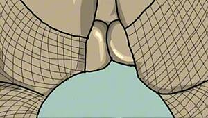 detailed drawing of black big booty in doggy position