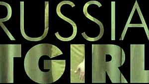 Russian tgirl Alice teases solo in sexy stockings.