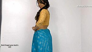 Squirting Indian Aunt Unleashes Wild Juices in Roleplay