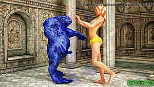 i can't get over this monstrous 3d hentai foursome with wild banging action.