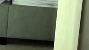 girl fingering her sweet pussy at home