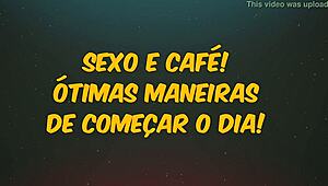 Afgeven bij ochtendkoffie in wilde anime hentai actie ruwe intensiteit