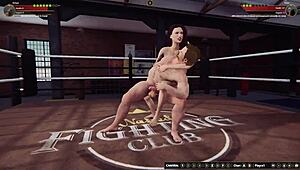 Ethan vs Vicki in Naked Fighter 3D Wrestling and Wild Action
