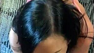 Pov interaction with stepsister in cowgirl position