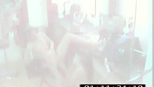 Horny lesbian girls caught fingering and licking pussy on raw camera footage