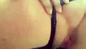 Big booty amateur with anal toys and solo masturbation