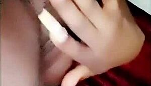 playing with my anal hole outdoors in public