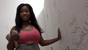 Mia Austin Sucks Cock In Interracial Ebony Scene