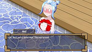 Hey, Hana's exposure in this blooming flower anime hentai is so hot! 😍