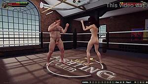 Ethan vs Vicki çıplak dövüşçü 3D güreş ve vahşi aksiyon