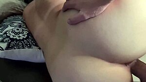 Doggystyle session ends with creampie. She drinks piss and cum cocktail over head.