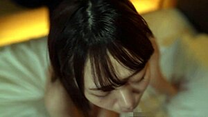 Young Japanese Girl Blowjob and Cumshot in Homemade Video