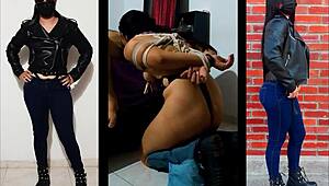 Samantha, the obedient slave, receives punishment for completing tasks