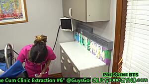 Cum clinic extraction with naked doctor Angel Ramiraz