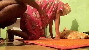 Young desi bhabhi enjoys passionate sex with her partner in lingerie