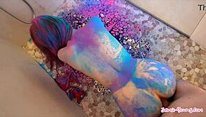 teen sucks monster cock pov blowjob