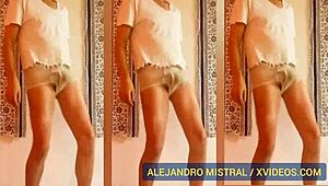 Gay man Alejandro pleasures himself in briefs