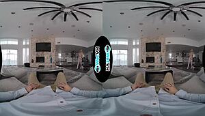 Latina Maid Feels Intense Pleasure During Her First VR Fucking Session With Monster Cock