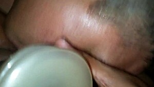 Wife Performs Oral On Dildo With Vibrator Toys