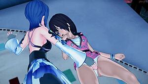 Aqua Rubs Kiaris Pussy Before Eating