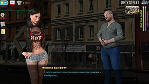 Fashion Business Girl Shows Tits In Alley