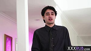 assistant elias cash helps milf masseuse athena anderson with nuru practice