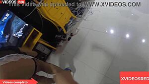 Maid Fucks Boss's Husband Outdoors!