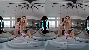 Latina Maid Feels Intense Pleasure During Her First VR Fucking Session With Monster Cock