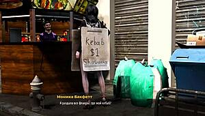 Fashion Business Girl Shows Tits In Alley