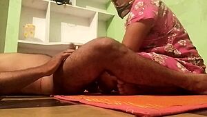 Young desi bhabhi enjoys passionate sex with her partner in lingerie